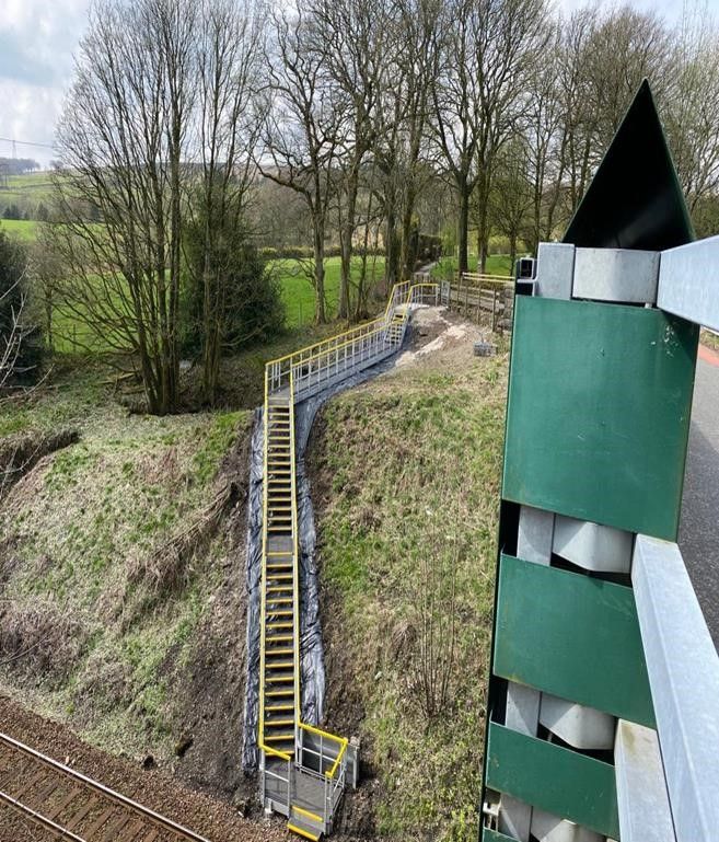 Green Arms Road Access Point Staircase